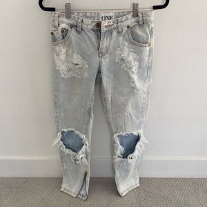 One Teaspoon Trashed Free Birds